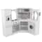 KidKraft Ultimate Corner White Play Kitchen With Lights & Sounds